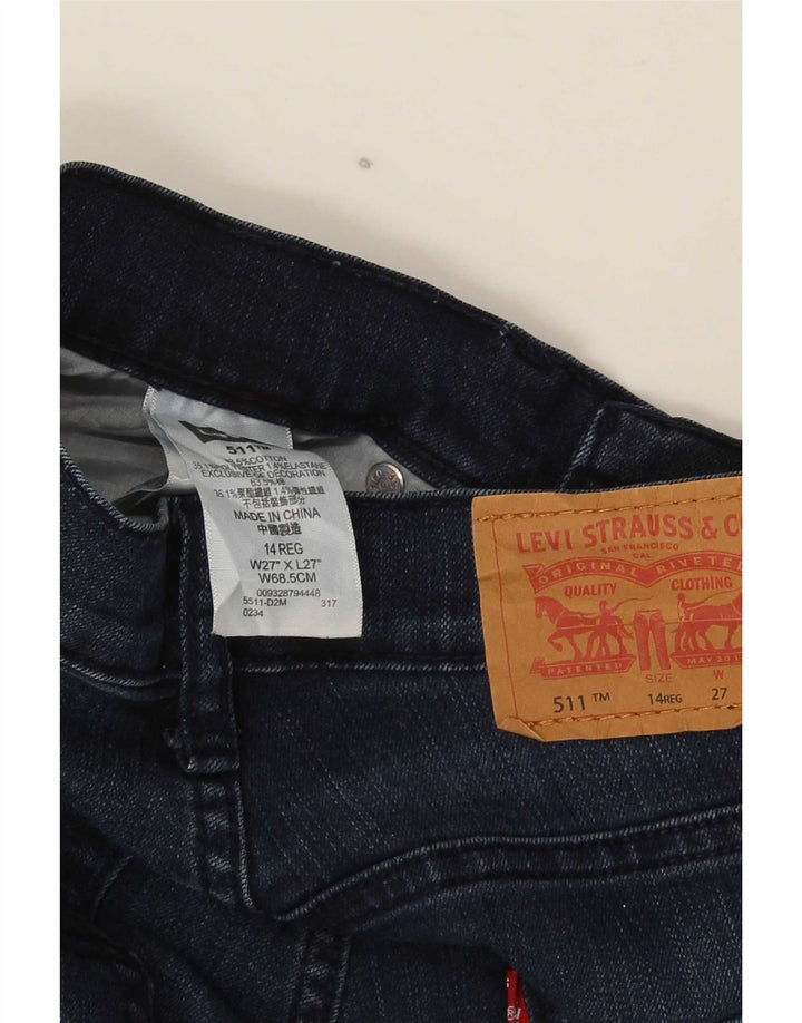 Levi's Boys 511 Slim Jeans 13-14 år W27 L27 Blå Bomuld