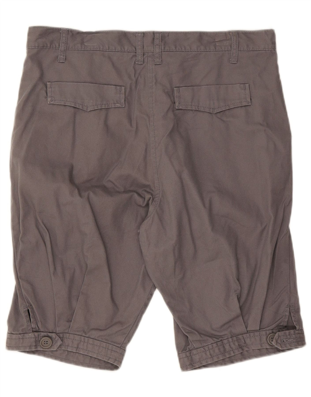 Benetton Bermuda Shorts til kvinder IT 42 Medium W32 Grå Bomuld