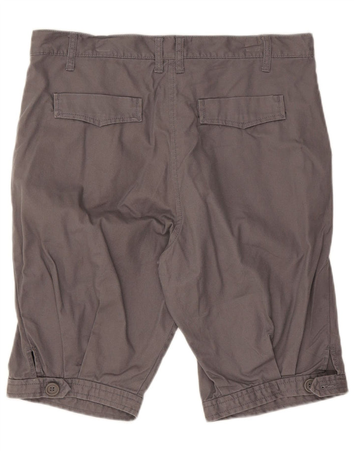 Benetton Bermuda Shorts til kvinder IT 42 Medium W32 Grå Bomuld