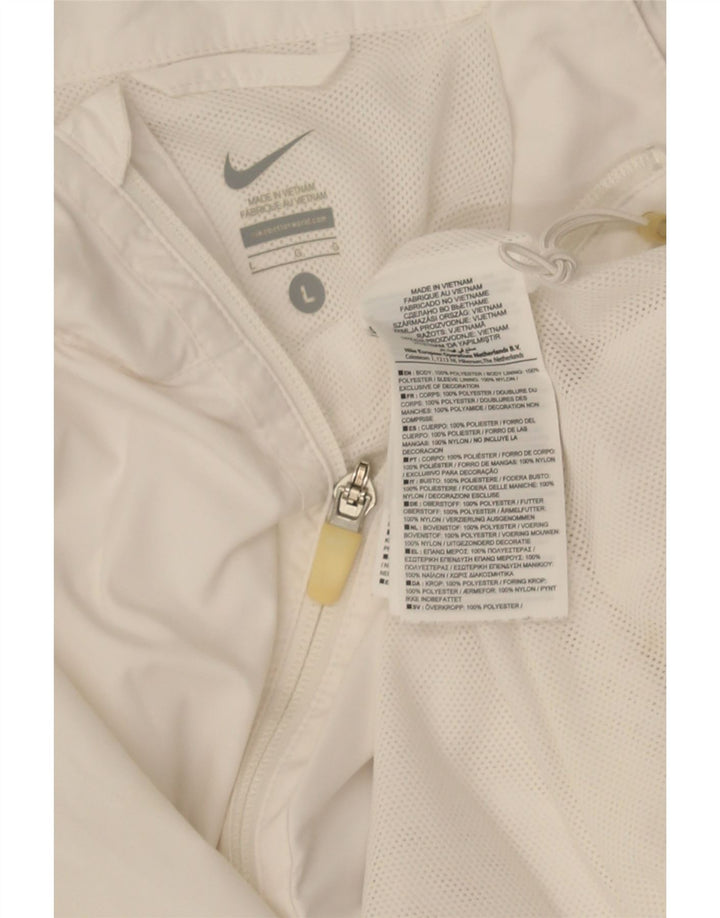 Nike træningsdragt til mænd, topjakke, stor hvid polyester