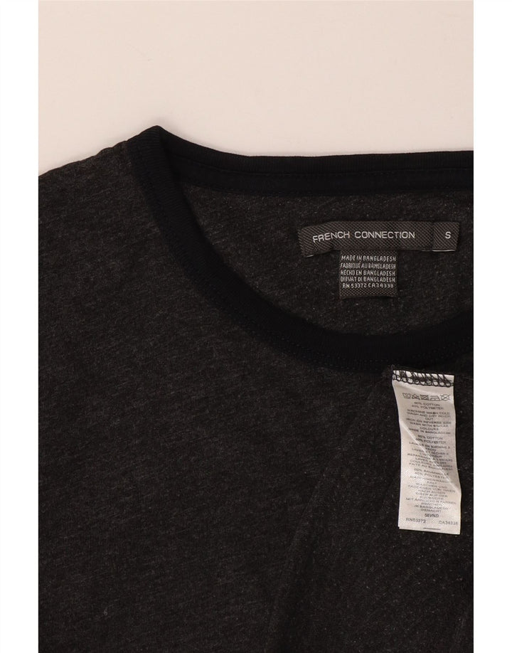 French Connection Herre T-Shirt Top Lille Grå Bomuld