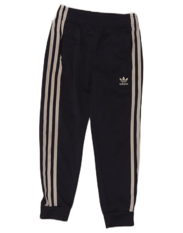 ADIDAS Træningsdragt til drenge Bukser Joggers 6-7 år Marineblå polyester