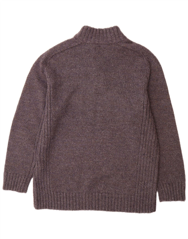 Kensington Eastside Herre Button Neck Jumper Sweater XL Grå Akryl
