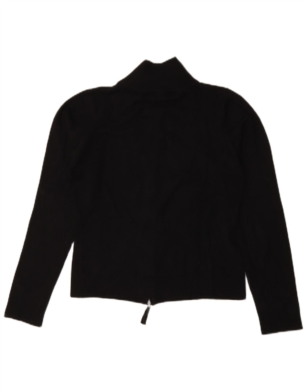 Zara Dame Cardigan Sweater UK 14 Large Black Rayon