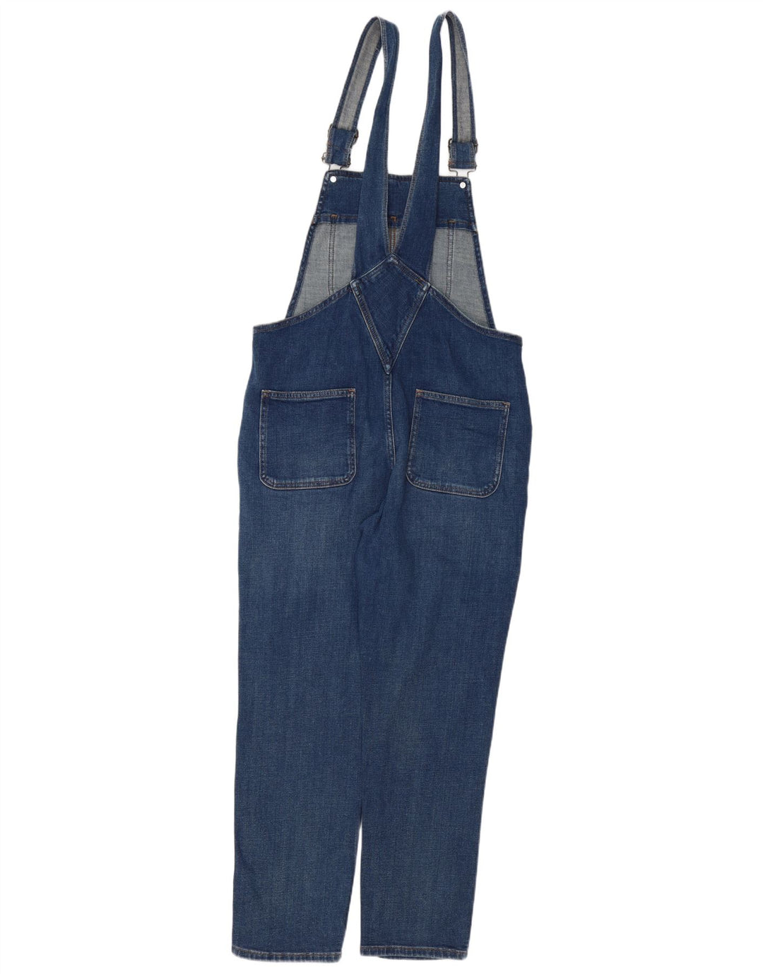 FAT FACE Dame Lewes Dungarees Jeans UK 12 Medium W34 L27 Blå Bomuld