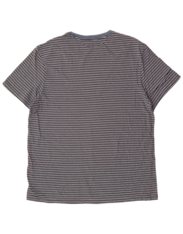 J. CREW T-shirt top til kvinder UK 14 Mellem blå stribet