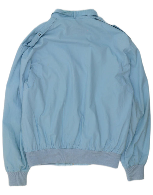 Vintage Herre Military Bomber Jacket UK 36 Small Blue Polyester