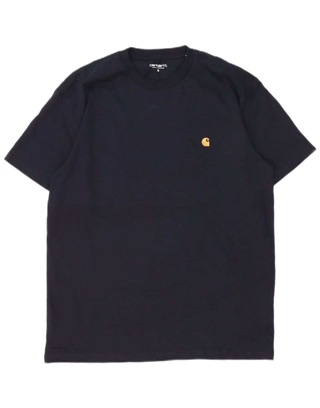 Carhartt Herre T-Shirt Top Medium Marineblå Bomuld