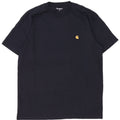 Carhartt Herre T-Shirt Top Medium Marineblå Bomuld