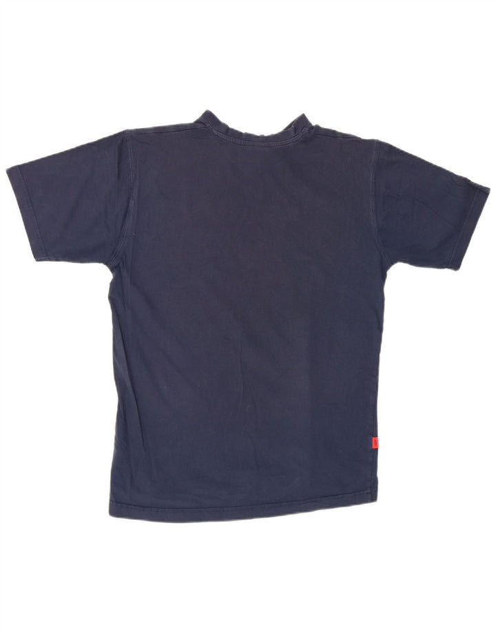 Umbro Herre T-Shirt Top Medium Marineblå Bomuld