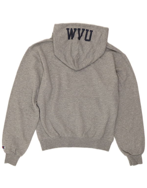 CHAMPION Dame West Virginia Oversized Hoodie Jumper UK 10 Small Grey