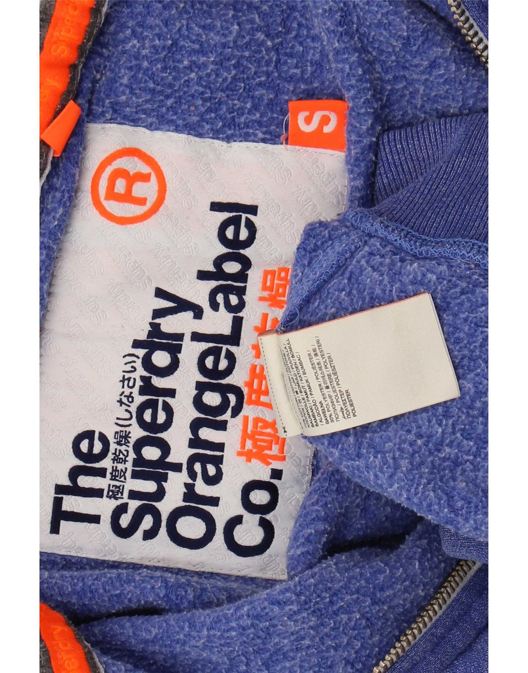 Superdry Træningsdragt Topjakke til mænd, lille blå bomuld