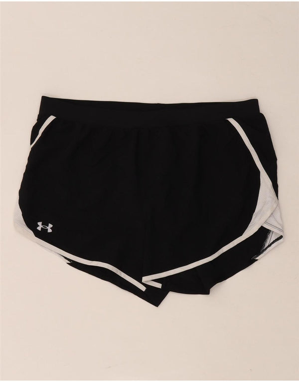 Under Armour Womens Heat Gear Sportsshorts UK 18 XL Sort Colourblock