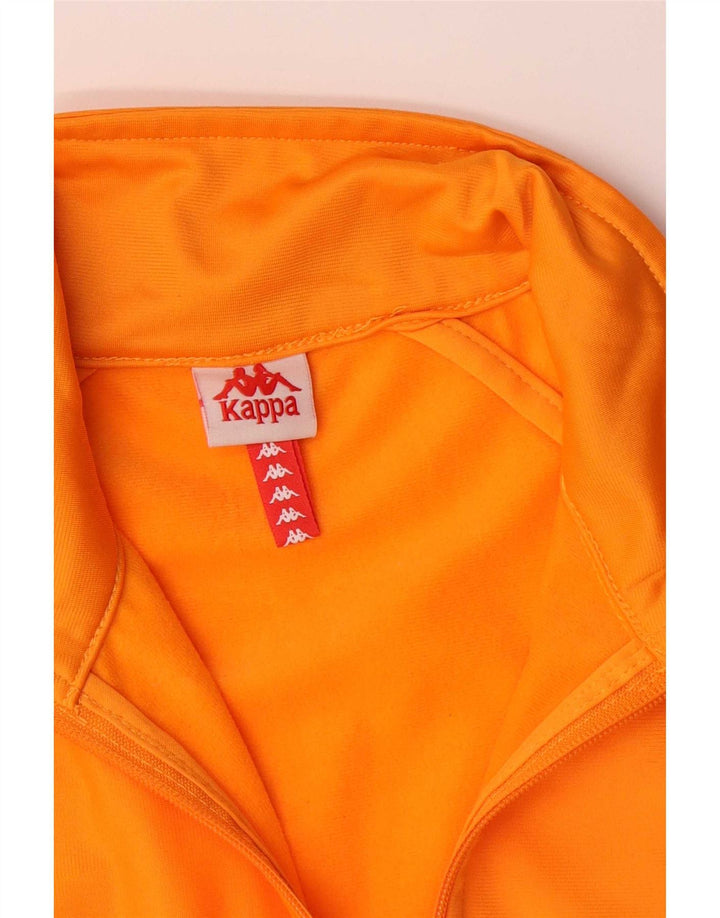 Kappa Grafisk træningsdragt topjakke til kvinder UK 10 Small Orange Colourblock