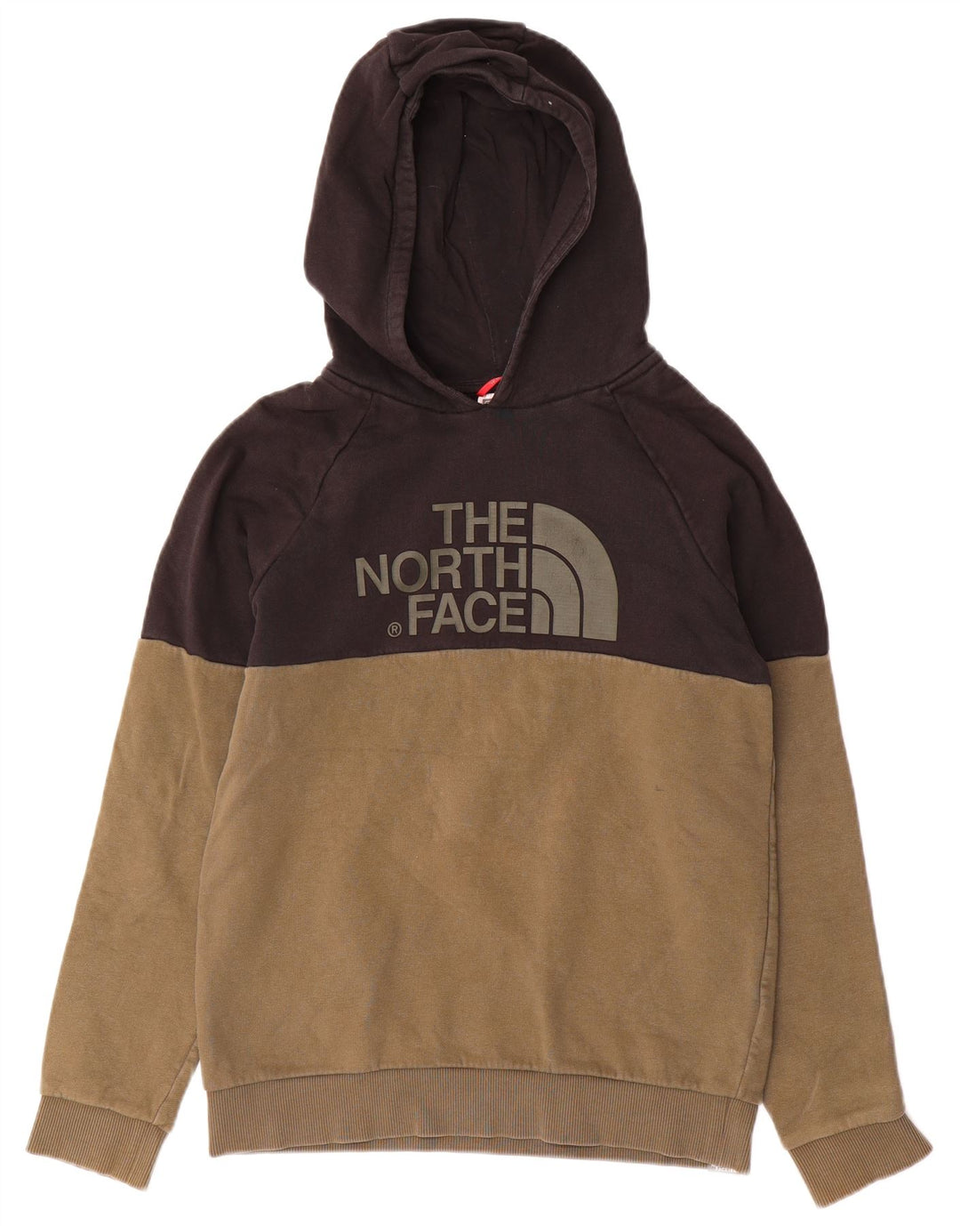 THE NORTH FACE Grafisk hættetrøje til drenge 14-15 år XL Khaki Colourblock