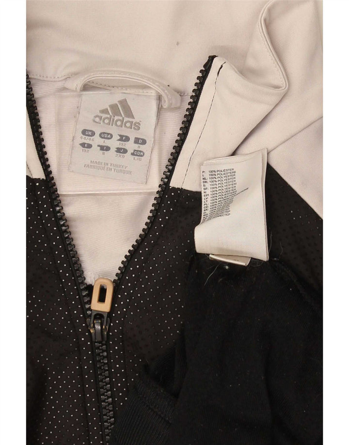Adidas Træningsdragt til mænd Top jakke UK 44/46 Large Black Colourblock Polyester