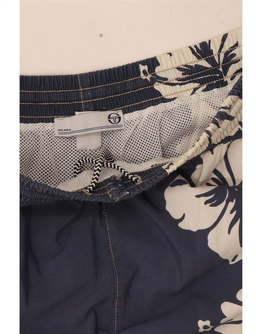 Sergio Tacchini Badeshorts til mænd Medium Navy Blue Floral