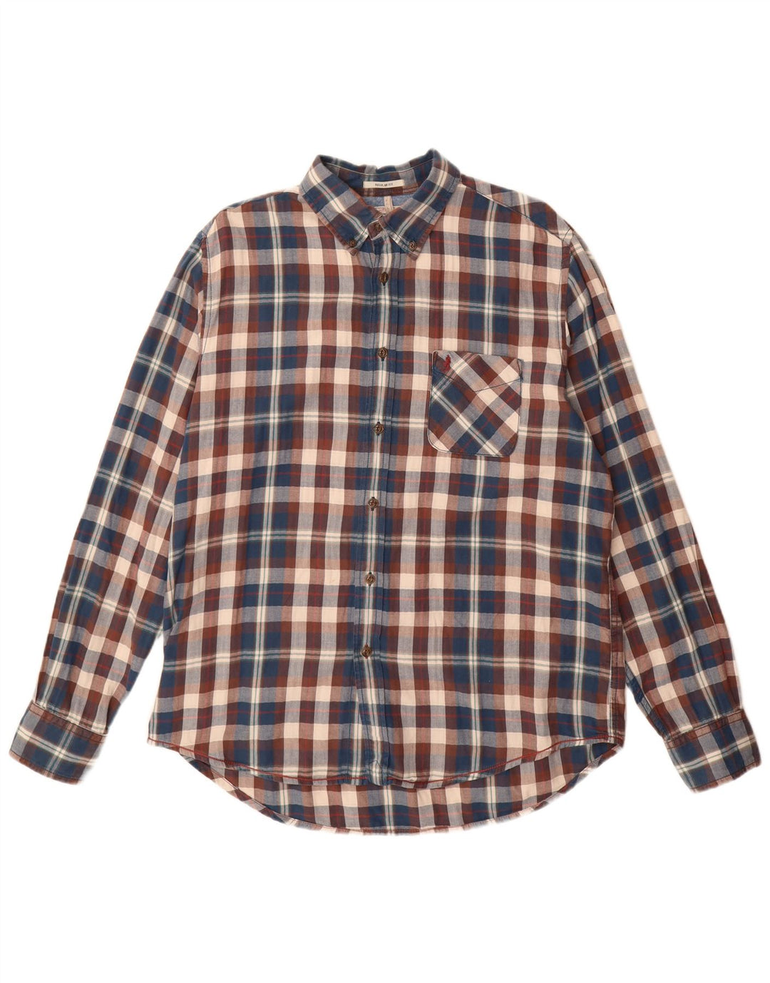 Marlboro Classics Herre Regular Fit Flanellskjorte XL Flerfarvet ternet