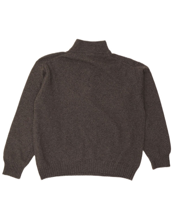 Murphy & Nye Herre Zip Neck Jumper Sweater Large Grå