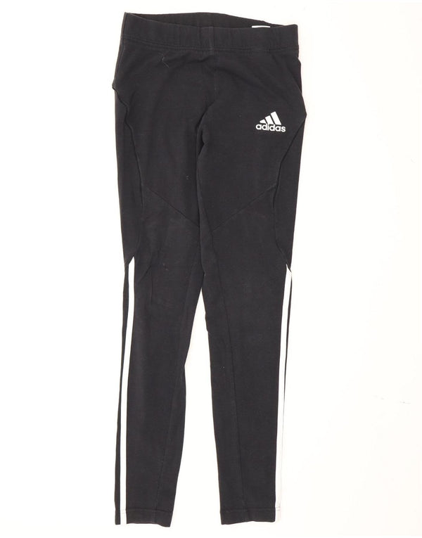 Adidas Dame Leggings UK 8/10 Small Black Bomuld