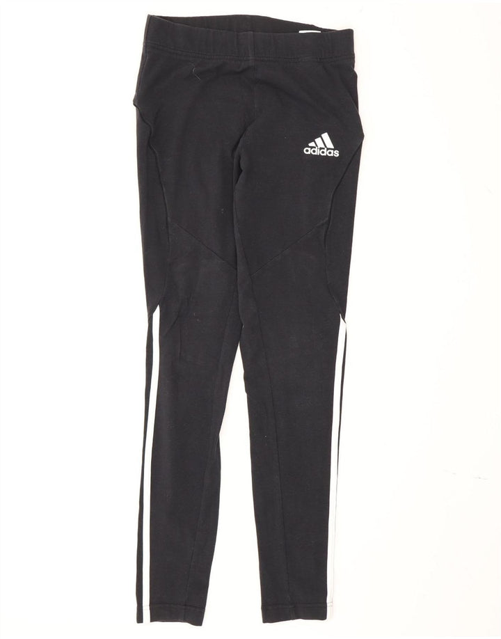 Adidas Dame Leggings UK 8/10 Small Black Bomuld