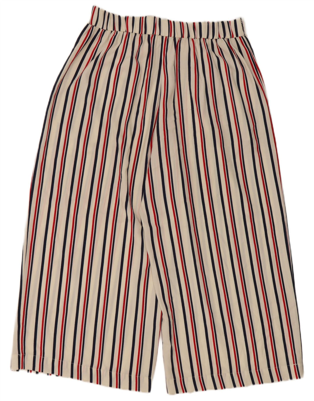 Zara Dame Capri Bukser Large W34 L22 Hvidstribet