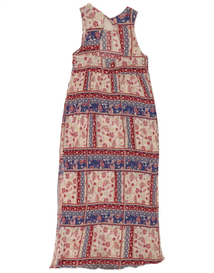 Volcom Dame ærmeløs Maxi Dress UK 12 Medium Multicolored Paisley