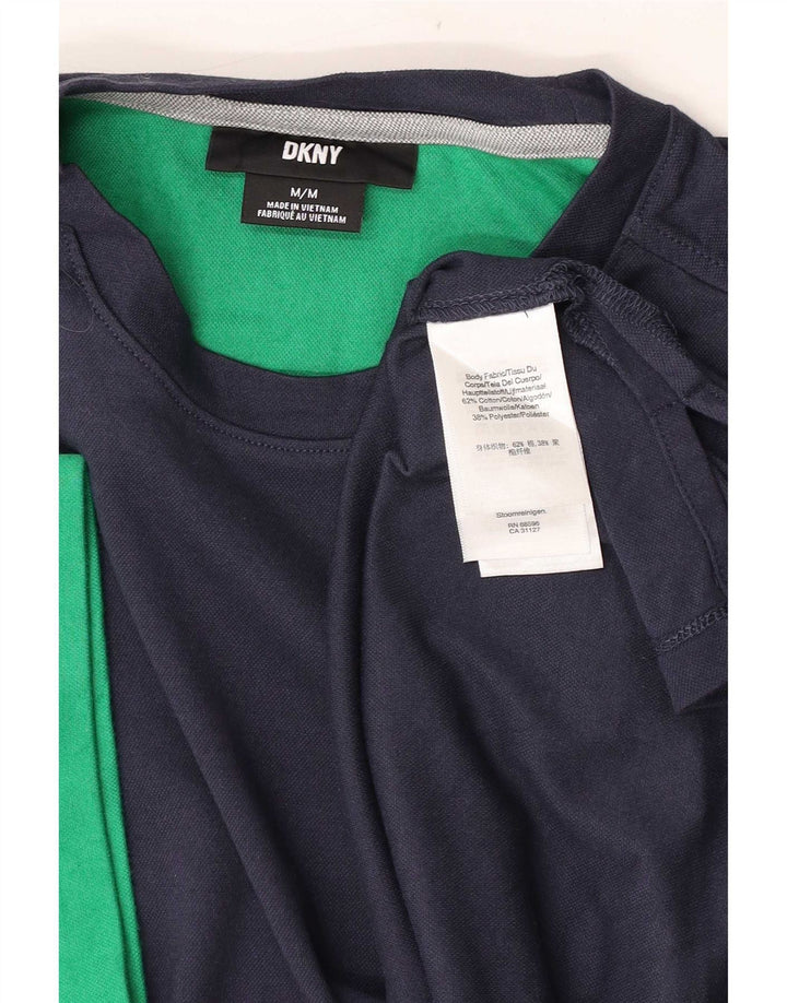 Dkny Herre T-Shirt Top Medium Marineblå Bomuld