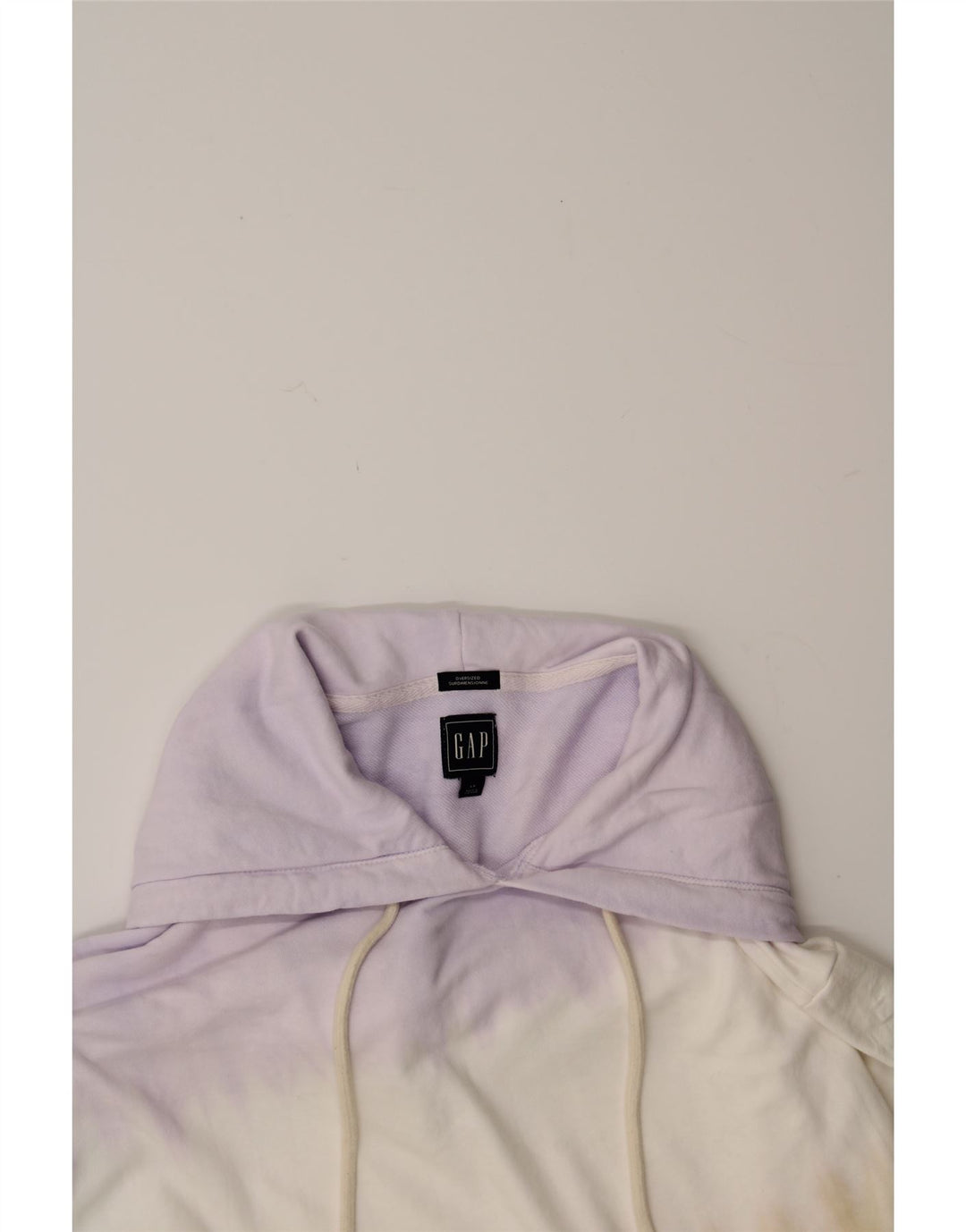 GAP Womens Oversized Hoodie Jumper UK 10 Small Multicoloured Colourblock Vintage Gap and Second-Hand Gap from Messina Hembry 