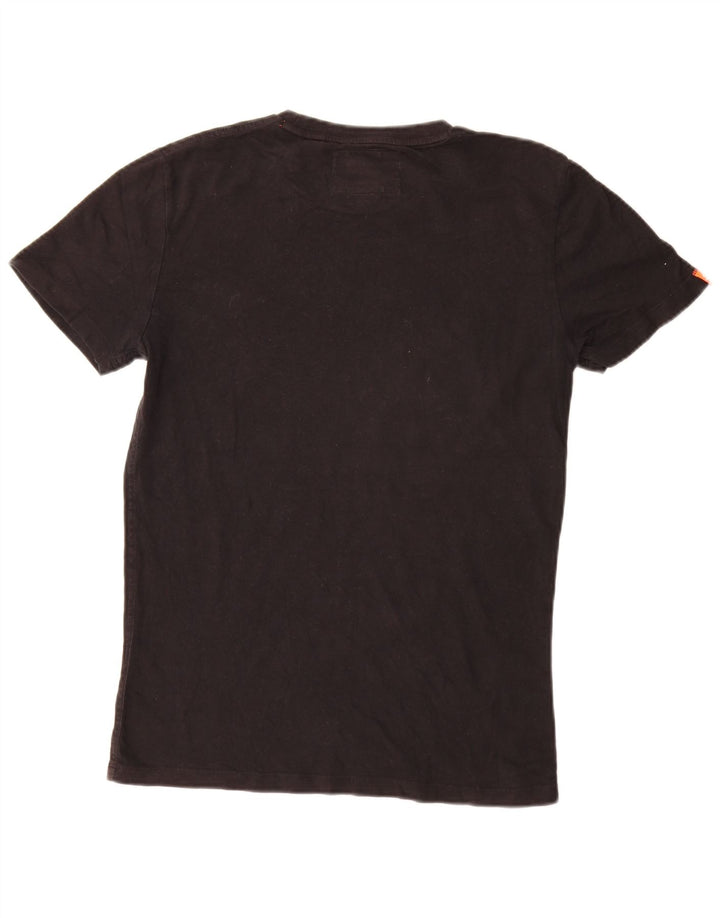 Superdry T-shirt top til mænd, lille sort bomuld
