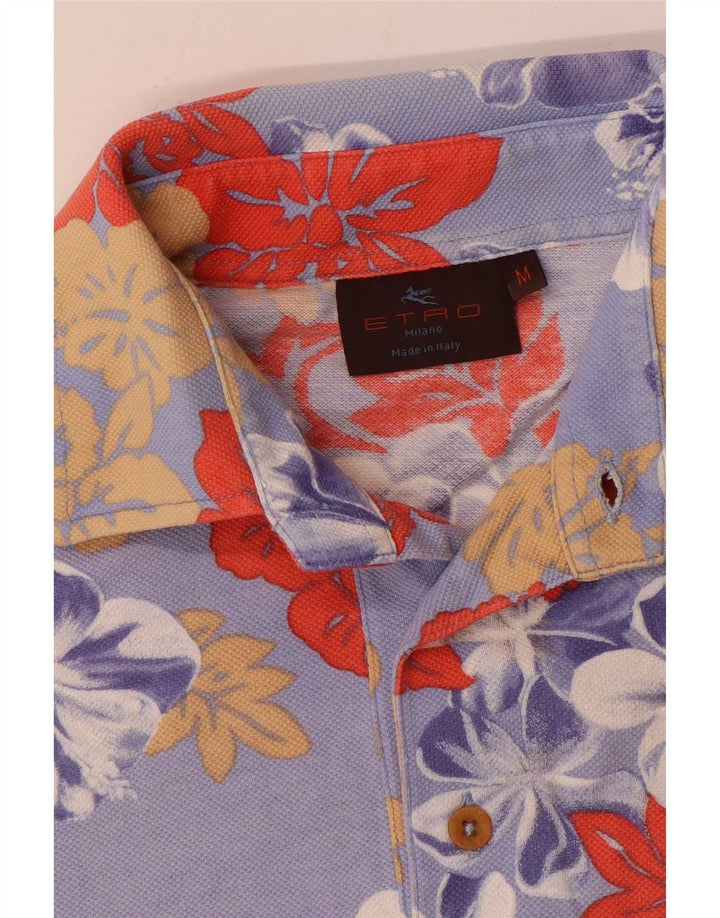 Etro herre poloshirt Medium lilla blomster