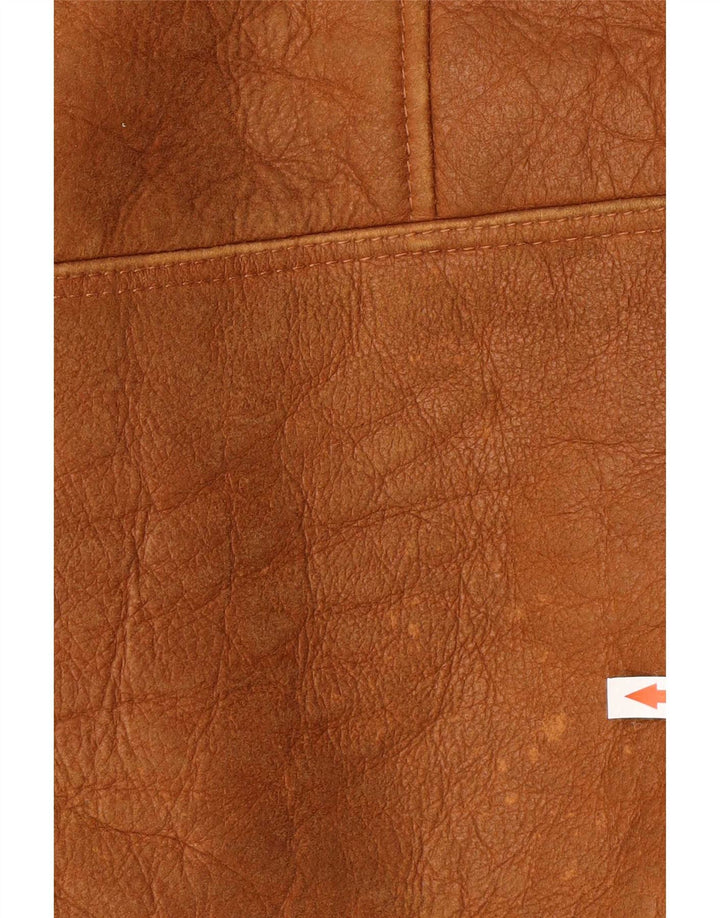 Vintage Herre Shearling Jacket UK 42 XL Brown Shearling