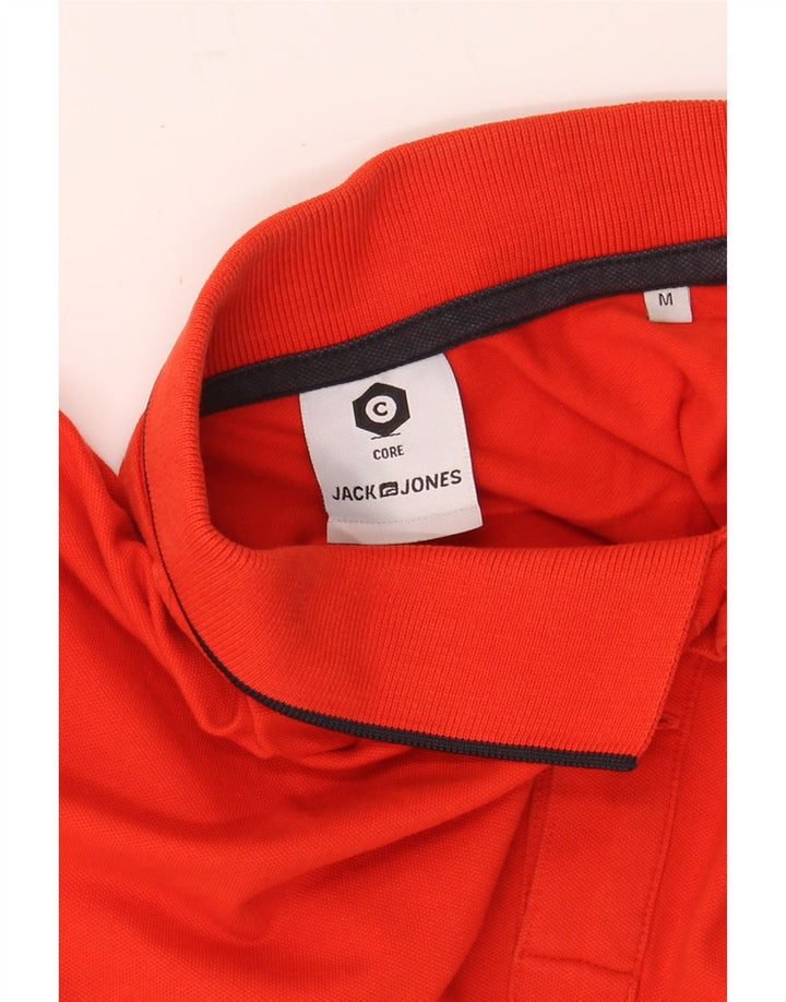 JACK & JONES Mens Polo Shirt Medium Red Cotton Vintage Jack & Jones and Second-Hand Jack & Jones from Messina Hembry 