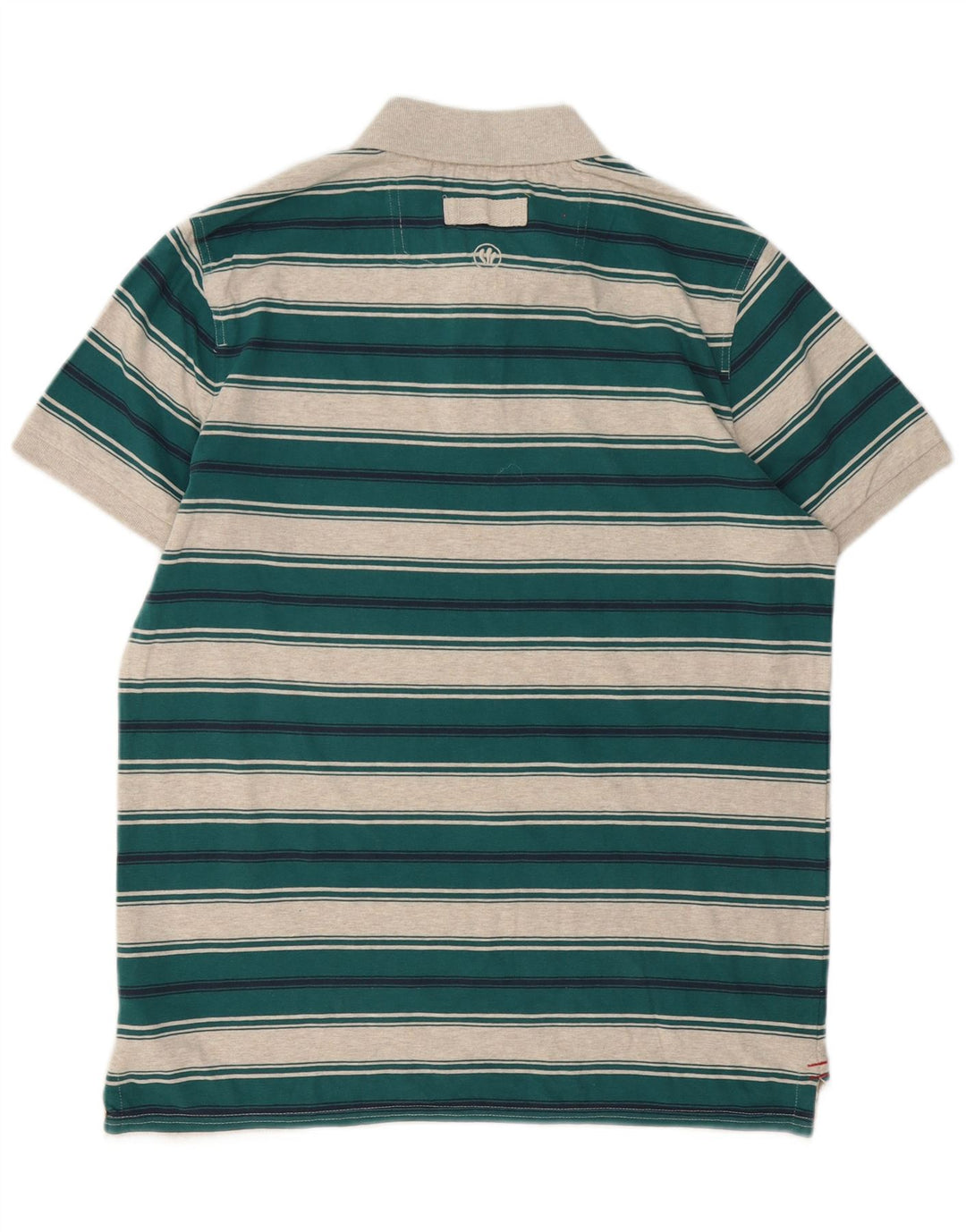 Fat Face Herre Polo Shirt Medium Grøn Stribet Bomuld