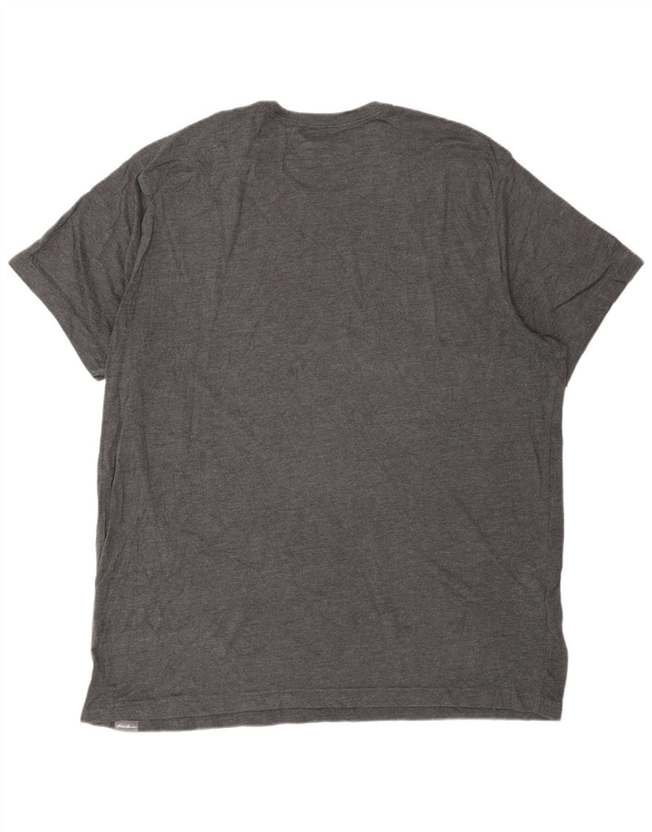 Eddie Bauer Herre grafisk T-shirt Top XL Grå Bomuld