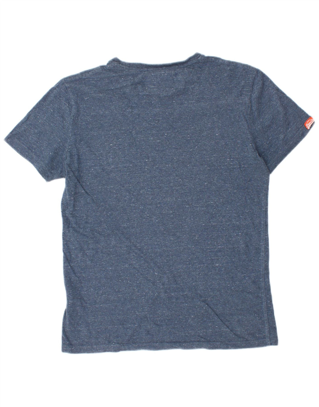 SUPERDRY Herre T-shirt Top Medium Navyblå Flecked Bomuld