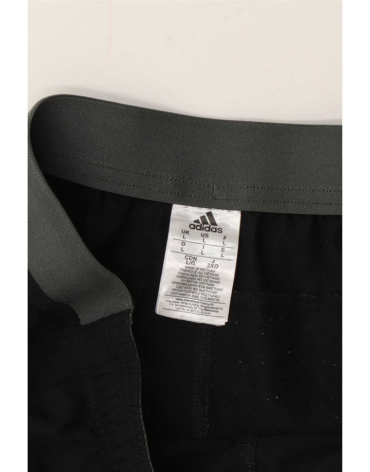 Adidas Herre Climacool Sports Shorts Large Black Colourblock Polyester