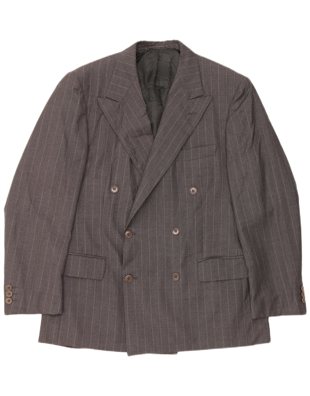 Ermenegildo Zegna Herre Blazerjakke Str. 54 XL Gråstribet