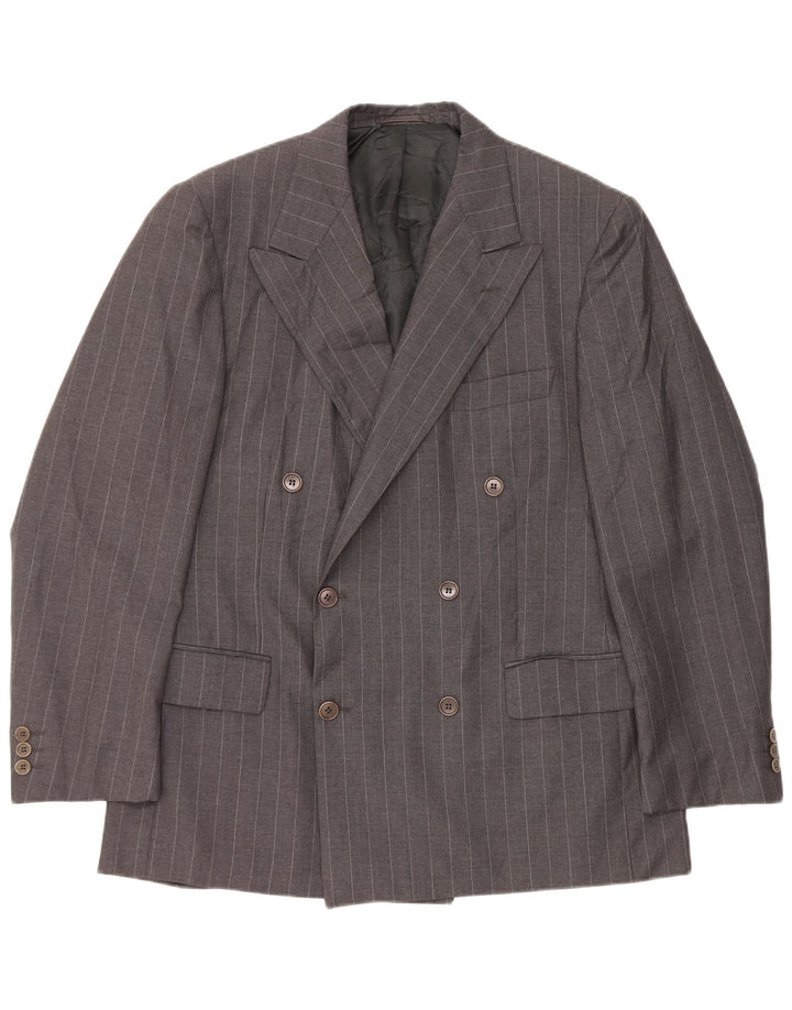 Ermenegildo Zegna Herre Blazerjakke Str. 54 XL Gråstribet