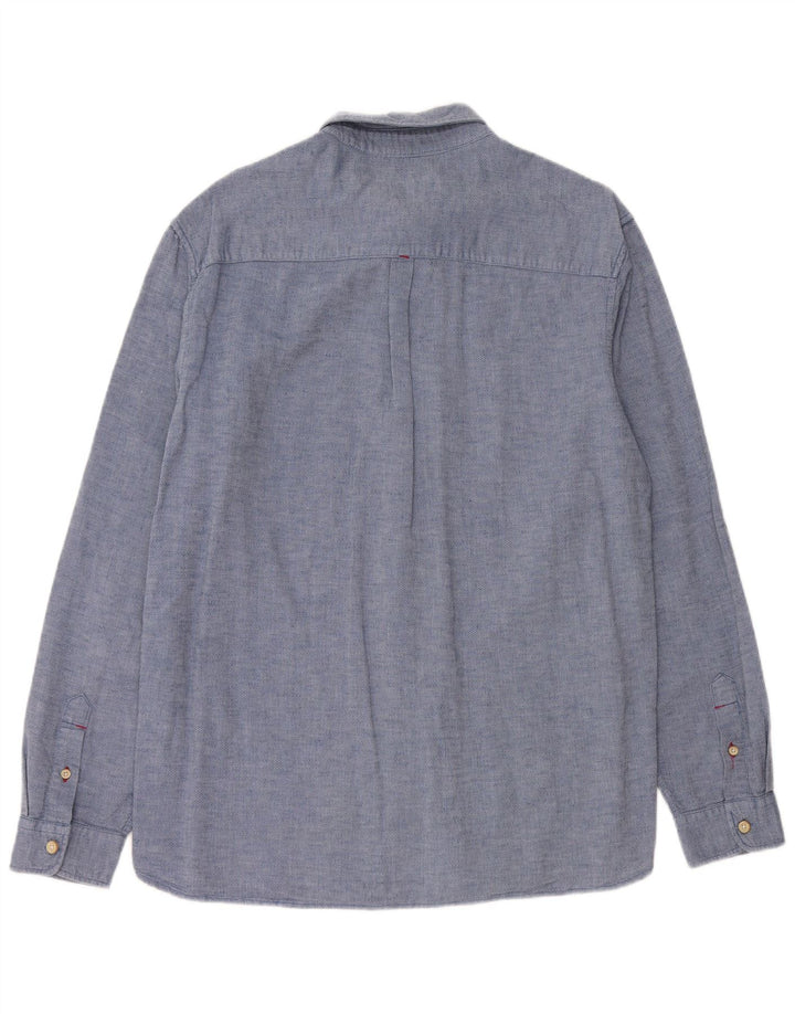 WHITE STUFF Herre Classic Fit skjorte Medium Blue Cotton