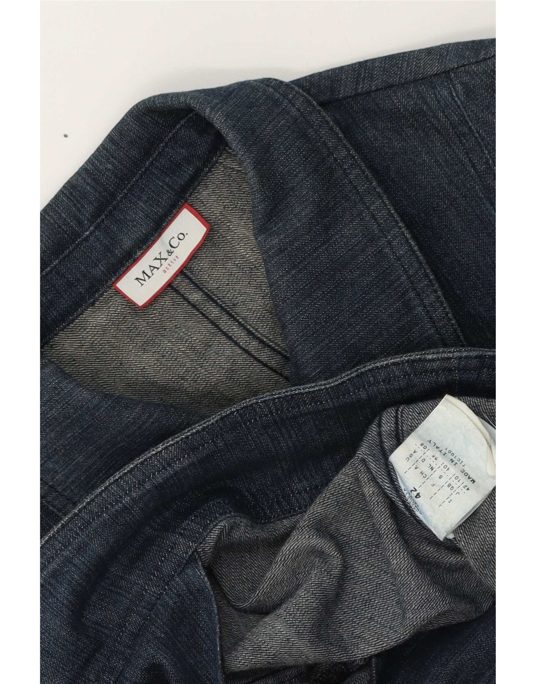 Max & Co. Dame denimjakke UK 10 Lille blå bomuld