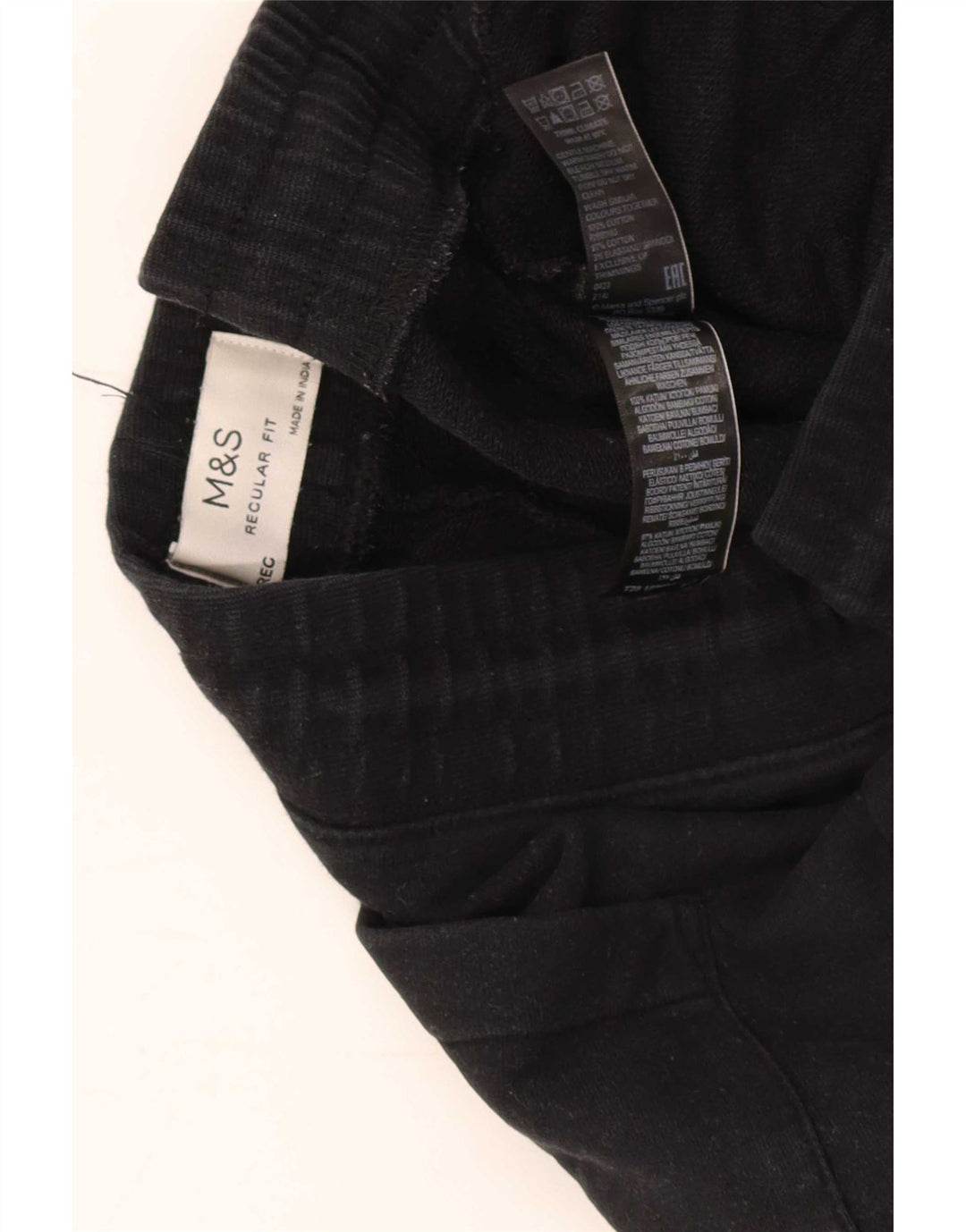 Marks & Spencer Herre Regular Fit træningsdragt Bukser Joggers Medium Sort