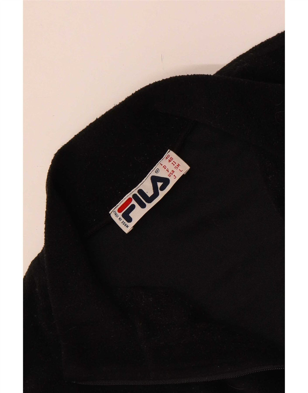 Fila herre lynlås hals fleece trøje lille sort