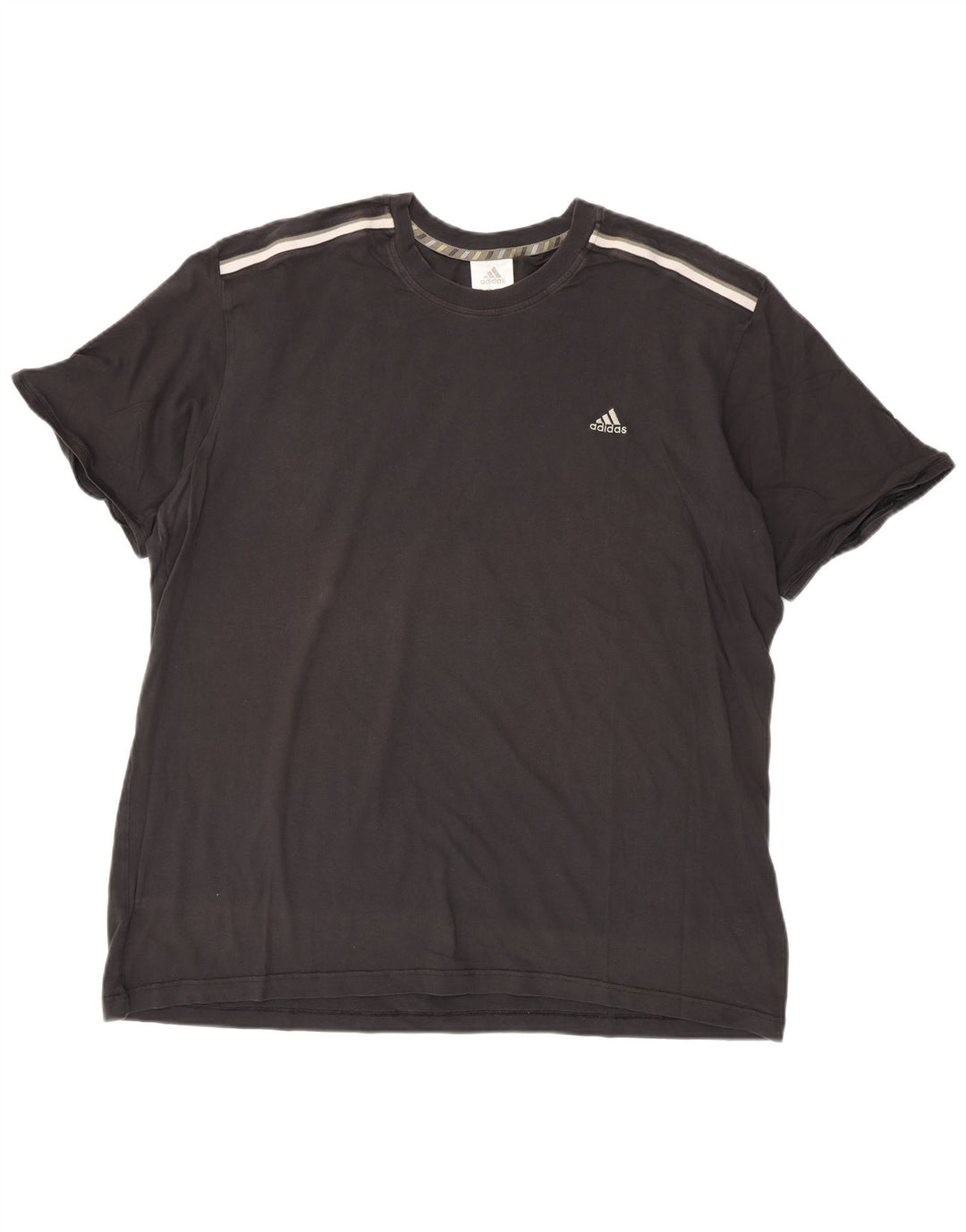Adidas Herre T-Shirt Top 2XL Sort Bomuld