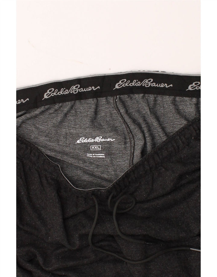 EDDIE BAUER Mens Tracksuit Trousers 2XL Grey Polyester Vintage Eddie Bauer and Second-Hand Eddie Bauer from Messina Hembry 