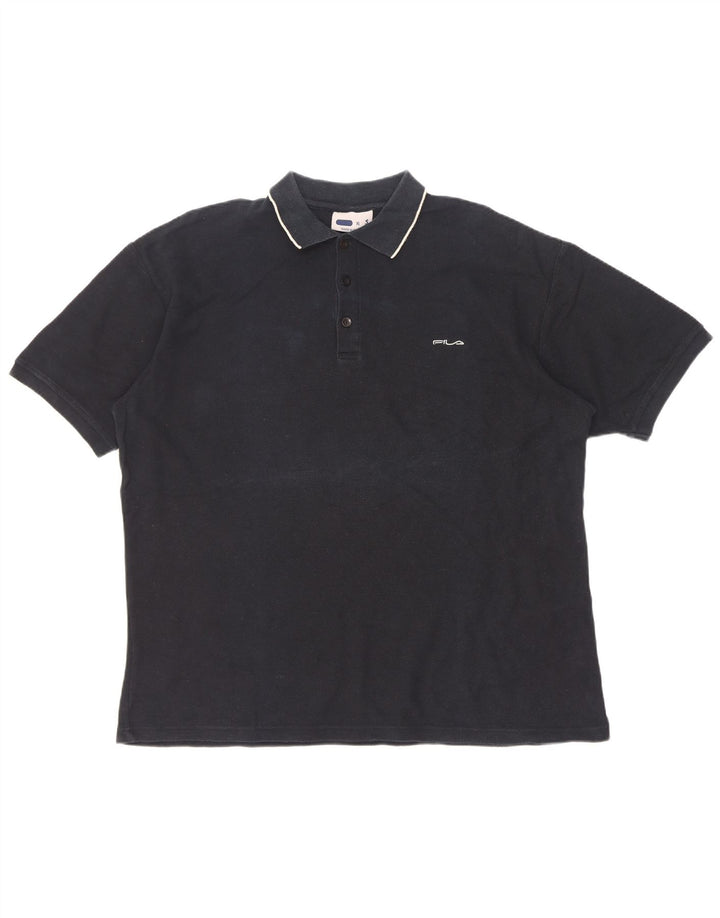 Fila Herre poloshirt XL Sort bomuld