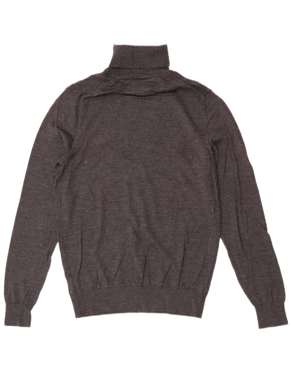 Tommy Hilfiger Herre Rullehalstrøje Sweater Stor Grå Uld