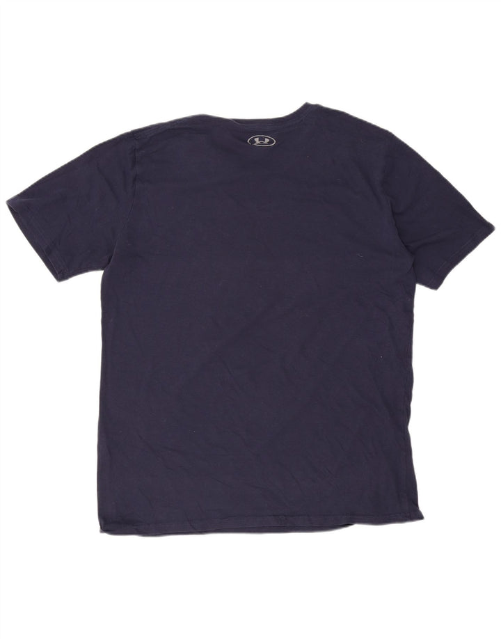 Under Armour Herre Grafisk T-Shirt Top Stor Marineblå