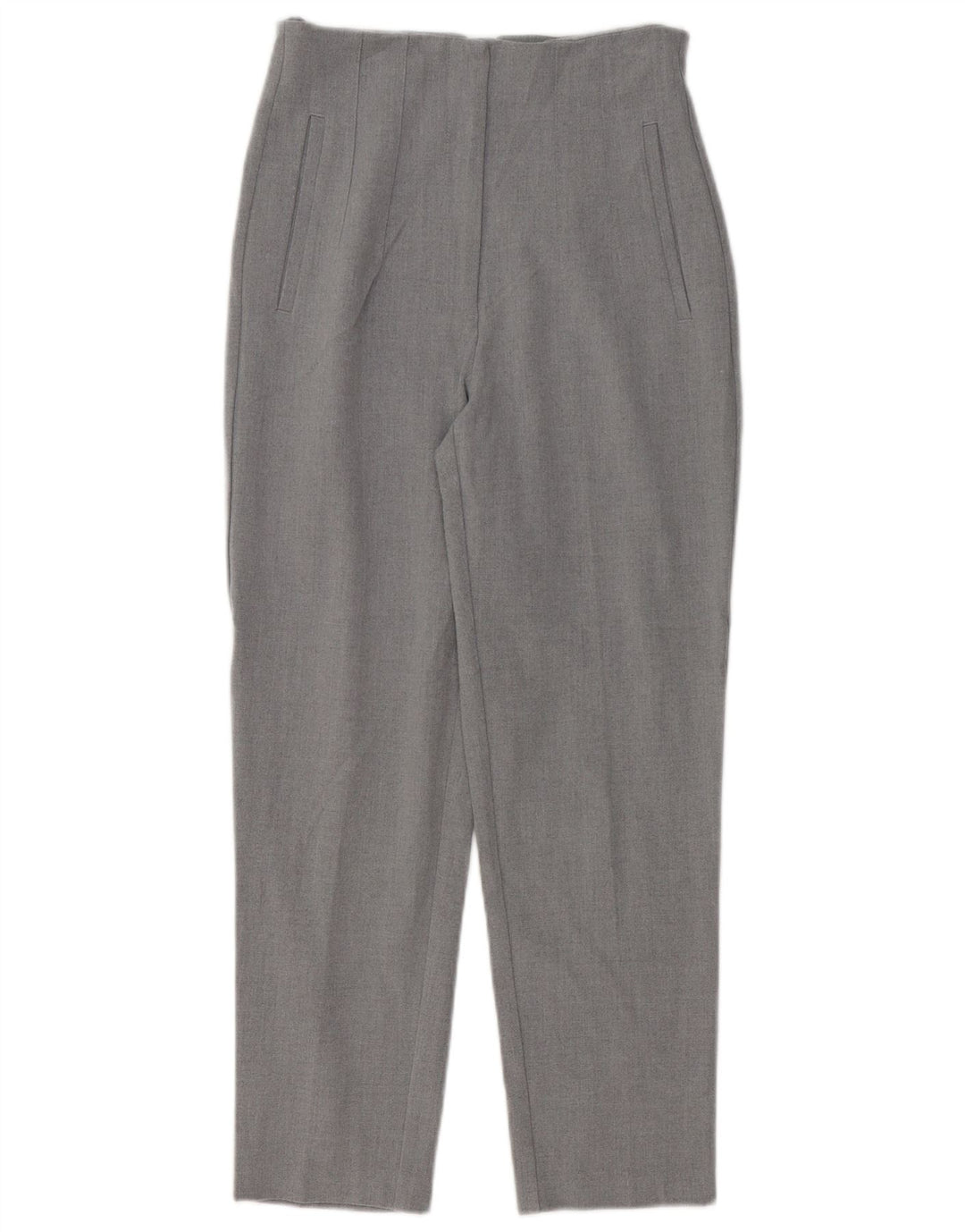 Zara koniske chinobukser til kvinder Small W26 L26 Grå polyester