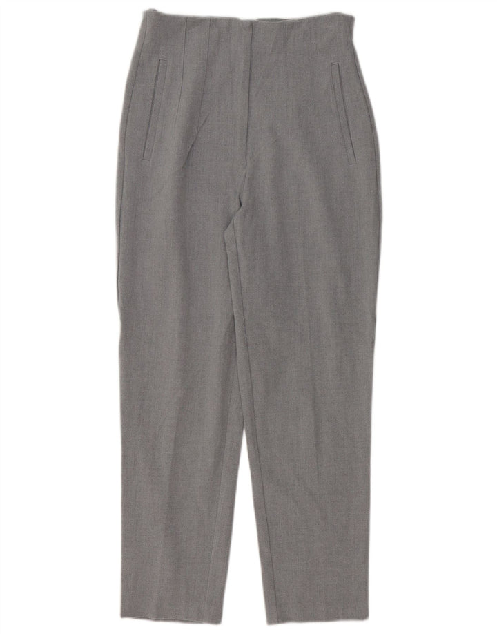 Zara koniske chinobukser til kvinder Small W26 L26 Grå polyester